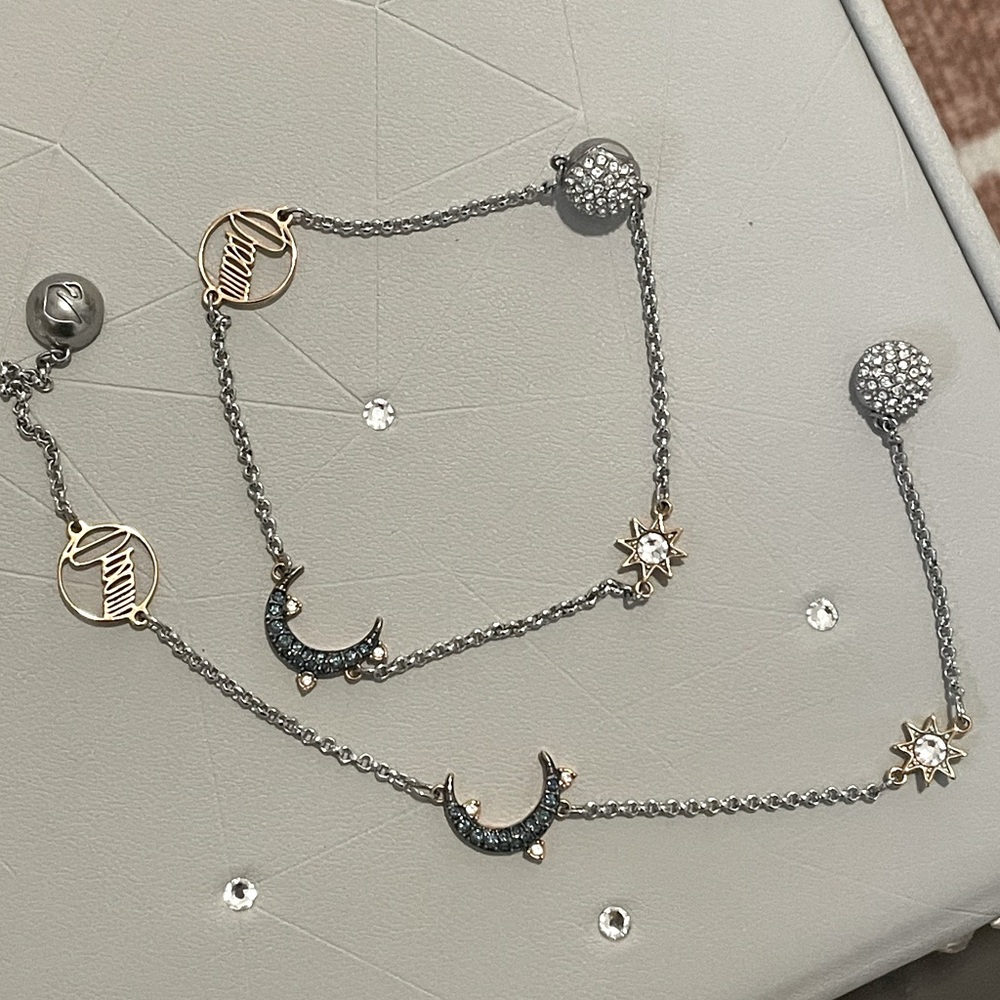 Auth Swarovski Remix bracelet set of two
